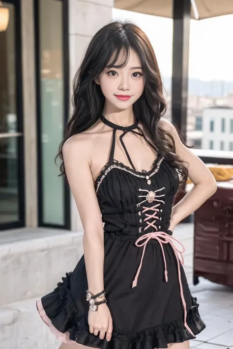 1girl, solo,mix4,(5 stars hotel),hotel, (realistic:1.1), (photorealistic:1.1), (masterpiece:1.1), (best quality:1.1), highres, ultra detailed, cowboy shot, upper body, looking at viewer, smile,(fullbody), black_little_dress, lace trim,dress,natural lighting, pureerosface_v1,
<lora:little_black_dress:0.85>, <lora:A_BaseFace_1_cuteGirlMix4_v10:0.5> <lora:A_BaseFace_5_asiaMix_v10:0.5>