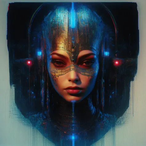 ((Egyptian intricately detailed pale skinned 18-year-old female as the Enchantress from the movie "The Suicide Squad")) ( image of an ultra-realistic, inspired by Evil, succubus, Dark Fantasy Art), (((Dark Eyeliner, Dark Gothic Eyeshadow))), Cinema 4D cosmic fantastical futuristic galactic black background, Eye of Ra, intricately detailed Monoliths, Egyptian hieroglyphs, tron blue, cascading effects, 8k, hyper-realistic, extreme details) ((focus)), 3D, UHD, HDR, sci-fi, spacecore, cybernetics, Octane rendering, Depth of Field (skin pores, life-like skin), red-pouty-lips, cinematic lighting, Artstation, vivid colors, deep colors ( graffiti art, splash art, street art, spray paint, oil gouache melting, (acrylic, high contrast), colorful polychromatic, ultra-detailed, ultra quality, CGSociety) ominous radiant, glowing neon infinity, vibrant colors, sarcophagus solarpunk iridescent, (((facing the viewer))), by Stephan Martinière, Wadim Kashin, Terry Oaks, Greg Rutowski, Paul Lehr, Les Edwards, Chris Foss, John Berkey, ArtGerm, WLOP. <lora:Aether_Glitch_v1_LoRA:1>VHS GLITCH