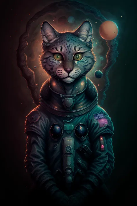 portrait of a werecat astronaut, epic composition, dreamlike, absurdes, fantasy, pastel colors aesthetic, highly detailed, surrealistic, HDR, <lora:DREAMEE_V0.01:0.8>