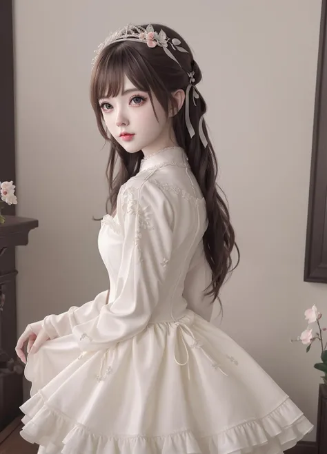 best quality,masterpiece,illustration,an extremely delicate and beautiful,extremely detailed,CG,unity,(1girl:1.2),ta1,<lora:loliv1:0.6>, <lora:fengtimo_v10:0.4>fengtimo