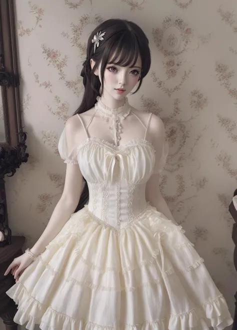best quality,masterpiece,illustration,an extremely delicate and beautiful,extremely detailed,CG,unity,(1girl:1.2),lolita1,<lora:lolita1-v1:0.8>,