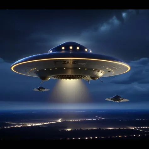 <lora:FooFighters:1>  1943, Germany by night, FooFighters Rundflugzug spacecraft UFO , allied forces aircraft are chased by hanebu sky, UAP, 4k, tack sharp, DSLR