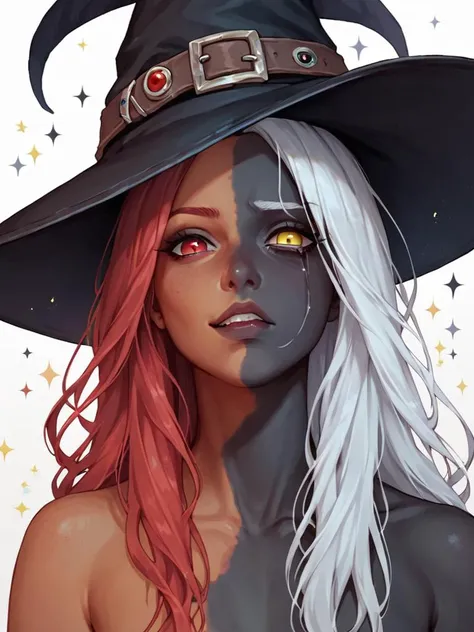 African Black Cat Girl, Witch, Sorceress, daughter of darkness, full of powers, strong and imposing, war scene illustration, nude, parts exposed, centred image, a single image on a single card, with golden Bronze and Silver borders,