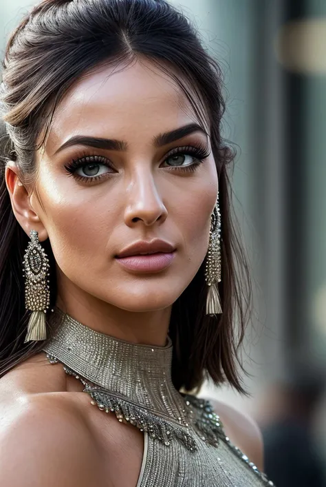 beautiful woman (EPN4d1n3Nj31m:.99), perfect hair, jewellery, ((portrait)), (closeup:1.2), ((from the waist up)), ((( cafeteria :1.2 ))), natural skin texture, (( Futuristic dystopian city viewpoint with AI-managed disaster prevention systems :1.2)), ((wearing Tassel Earrings :1.3 )), 24mm, 4k textures, soft cinematic light, adobe lightroom, photolab, hdr, intricate, elegant, highly detailed, sharp focus, ((((cinematic look)))), soothing tones, insane details, intricate details, hyperdetailed, low contrast, soft cinematic light, exposure blend, hdr, faded, now, ("I've got a bad feeling about this.":1.1)