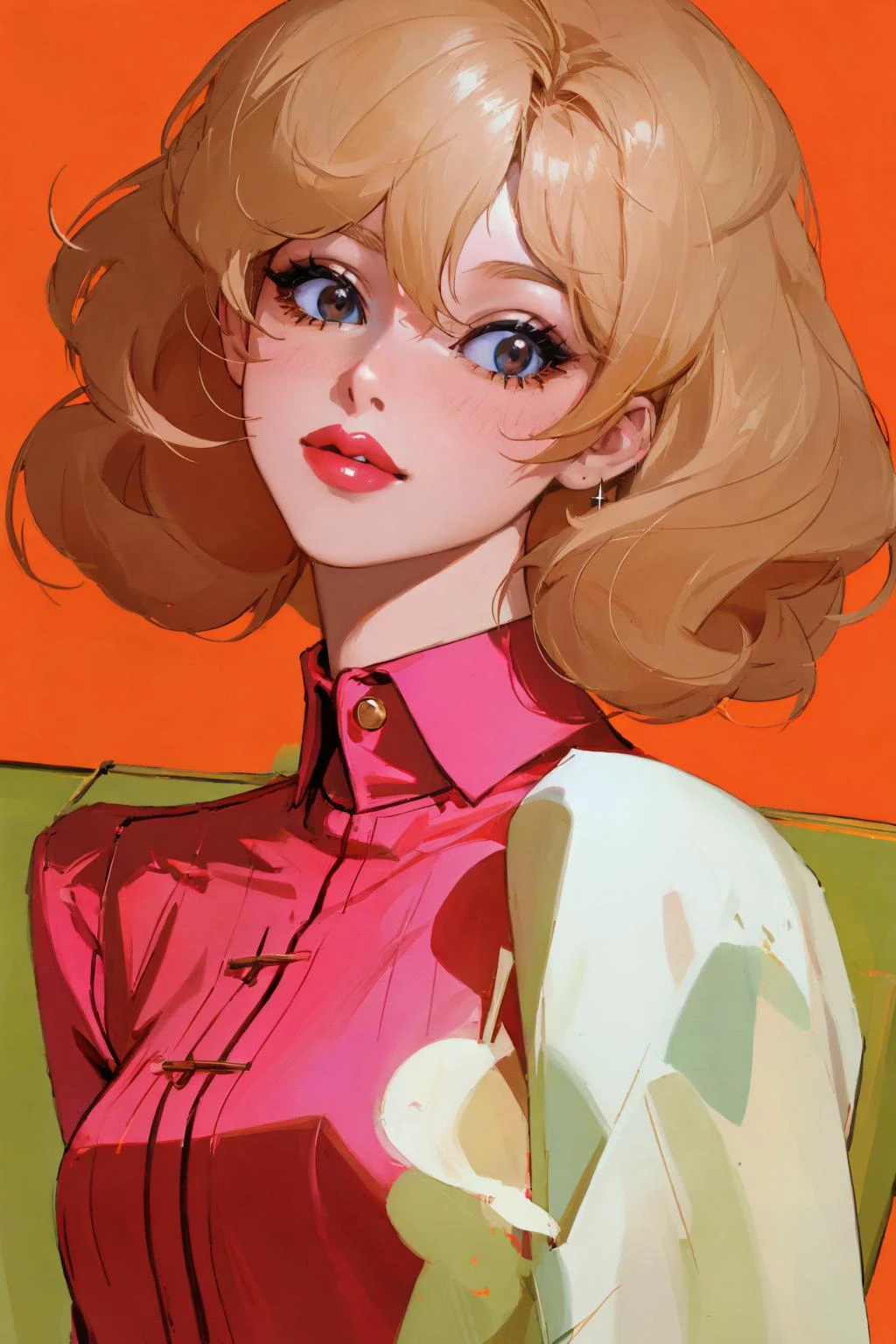 8K, Masterpiece, highres, absurdres,
edgBardot_hairstyle,woman smiling, puffy lips, red lipstick, shirt
<lora:edgBardot:0.88>