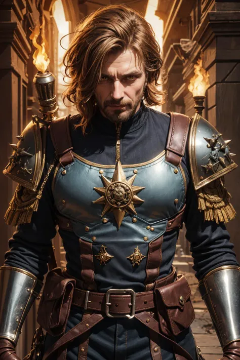 (masterpiece), (best quality:1.2), absurdres, intricate details, (highly detailed:1.2), <lora:add_detail_v5:1>
(1man, old ancient greek male:1.2), yellow eyes, ginger hair, spiky hair,
(style-rustmagic:0.8), looking down, solo, upper body, detailed background, (victorian theme:1.1), interrogator, silver trimmed elaborate intricate padded leather clothes, straps, belts, skull symbols, pockets, thick flaming (medieval:1.1) wooden torch, imperial seal, gunpowder, dark cellar in background, winter, occult atmosphere, dark lighting, shadows, warhammer dark fantasy,