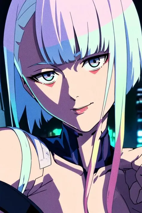 lucy, 1girl, lucy \(cyberpunk\), solo, looking at viewer, <lora:lucy_v1.1:1>