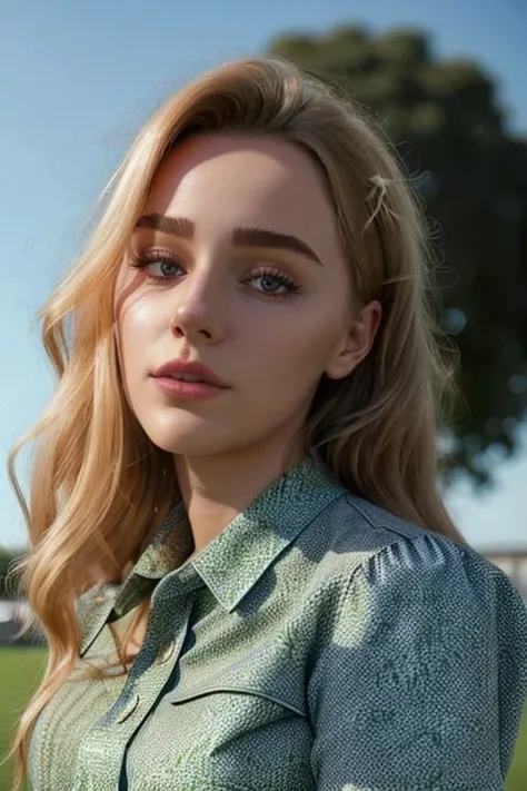 woman in a stunning button up blouse, <lora:ev4vl44r:1>, (at a grassy park in france), perfect day, RAW, 8K, UHD, cinematic lighting, highly detailed face, curly blonde hair, close up, , upper body, candid, amateur