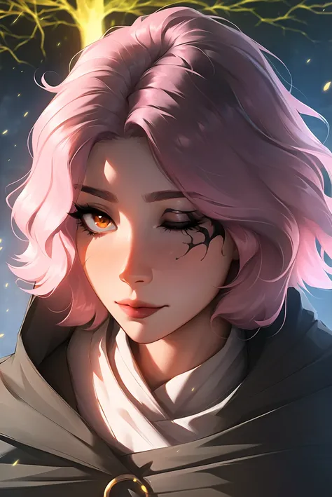 sam yang,
melina \(elden ring\),
1girl, ashes, blush, burning, cloak, closed mouth, erdtree \(elden ring\), eyelashes, facial mark, lips, looking away, looking down, medium hair, motion blur, o-ring, one eye closed, orange eyes, pink hair, portrait, solo
, ((masterpiece))
<lora:sam_yang-000028:0.65>
<lora:melina:0.65>