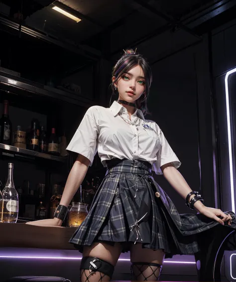 (masterpiece, top quality, best quality), 1girl, solo, ultra detailed eyes,makeup brush,twintails,colored hair, very long hair,((crystal clear and bright green eyes)),long and thick eyelashes, portrait, hair between eyes, cycpridef, beautiful details, arms behind head <lora:add_detail:0.5> <lora:Helsie:0.3>, xyzhelsie,