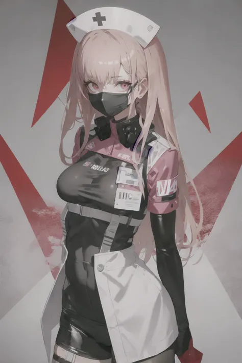 1girl,nurse,looking at viewer,bodysuit,mask <lora:NecoStyle:1>