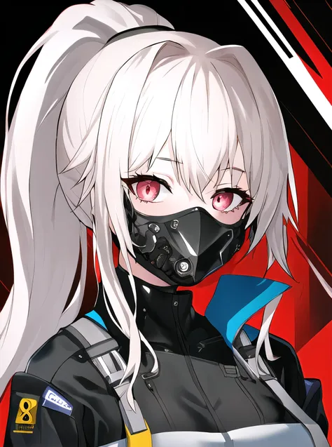 1girl, looking at viewer,bodysuit, face mask,cyberpunk, ponytail,
{best quality}, {{masterpiece}}, {highres}, original, extremely detailed 8K wallpaper, {an extremely delicate and beautiful},,
<lora:necoStyleLora_v10:1>