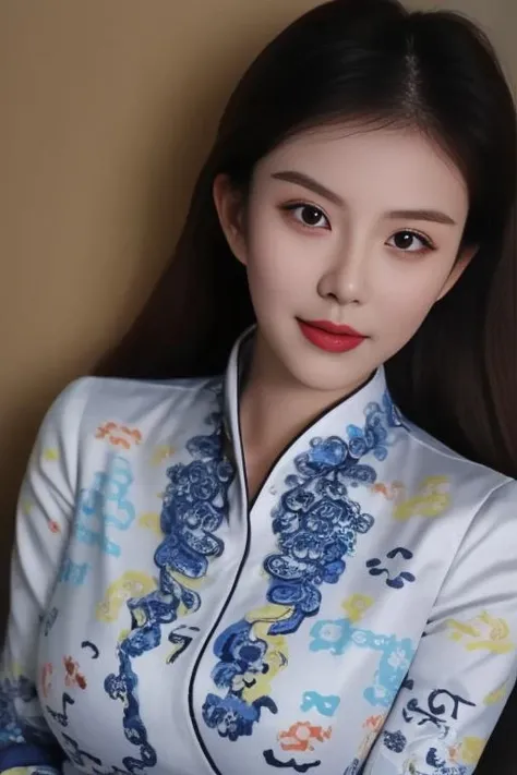 Vietnamese floral Ao Dai
