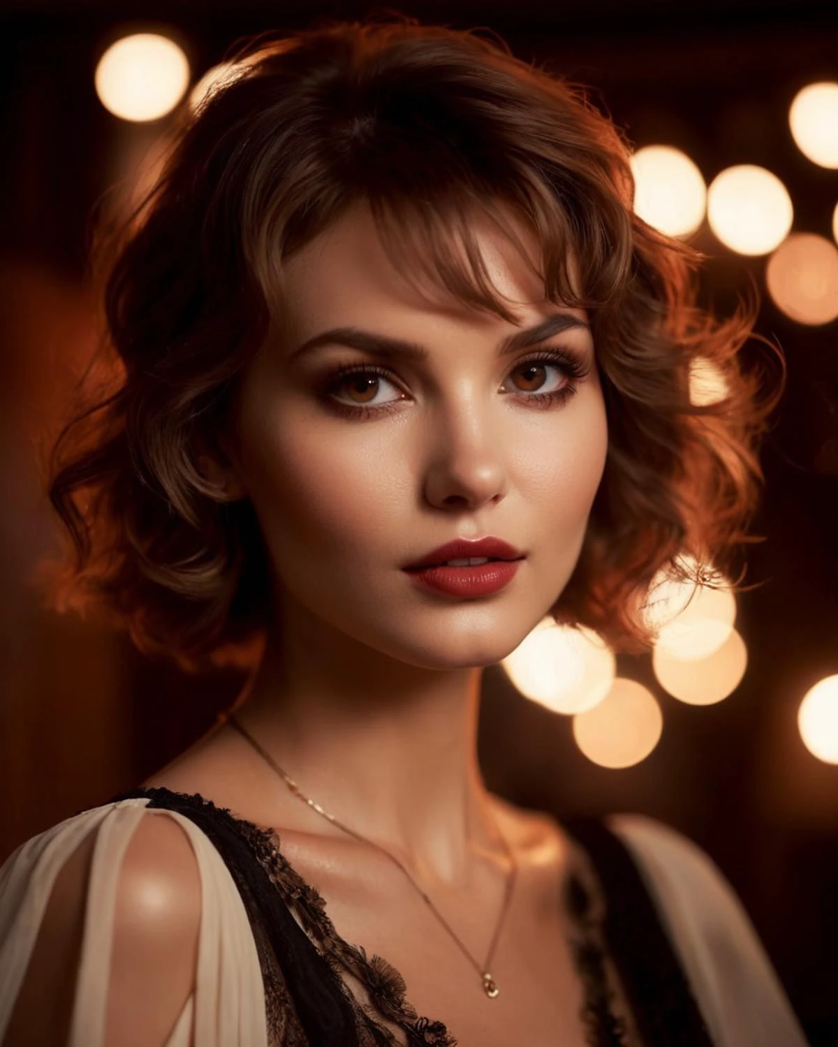 cinematic photo of Hyperrealistic RAW analog photo , 80mm, sepia effect, goth girl ((Sasha Luss:1.2) , cinematic cute woman (gina lollobrigida), short facial hair, chapped lips, catch lights in eyes, serial killer, sadistic smile:1.2, facing camera , dynamic pose, focused on eyes, light ,soft lighting, portrait, hyper detailed, intricate, extremely beautiful, cinematic lighting, photo realistic) , masterpiece, award winning photography, natural daylight, soft shadow, perfect composition, high detail, hyper realistic, ultra realistic skin texture:1.4, pores:1.1, extremely detailed eyes:1.2, Extremely high-resolution details, photographic, realism pushed to extreme, fine texture, incredibly lifelike, 35mm photograph, film, bokeh, professional, 4k, highly detailed, completely in the frame