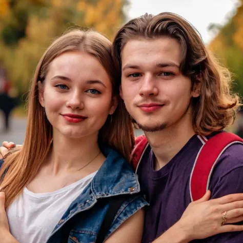 a beautiful young couple