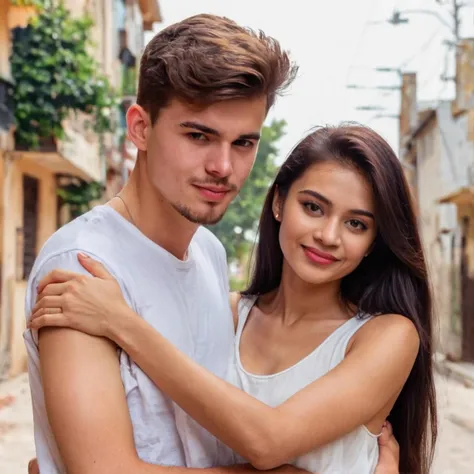 a beautiful young couple