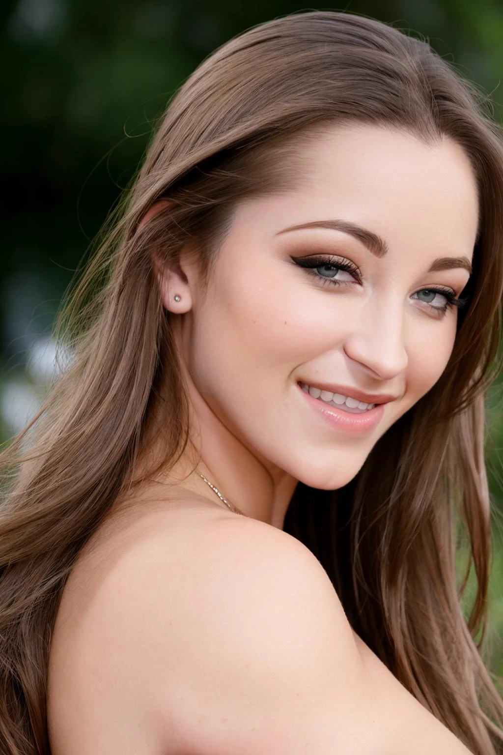 High detail RAW color Photo of gorgeous (dndnls:1.2) woman <lora:DaniDaniels2:1>, (face portrait:1.2) closeup, (smirk, smiling:1.1),
eos, skin_pores, 8k high definition, high detail eyes, highest quality, skin texture, masterpiece, best quality, 8k, perfect lighting, cinematic lighting, (sharp focus:1.2), HDR, beauty, ultra-detailed, amazing,
,
