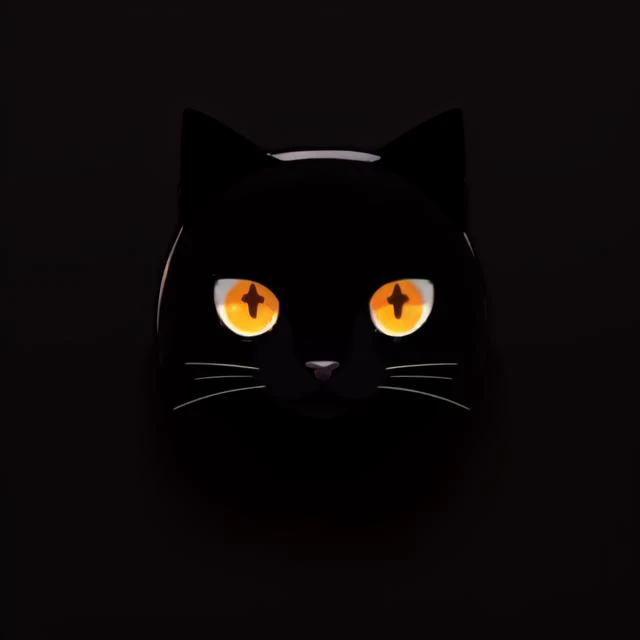 emoji, simple background, , solo, black cat,bule eyes,magical, <hypernet:sxzIconmaker_iconmakerV2:1>,1girl