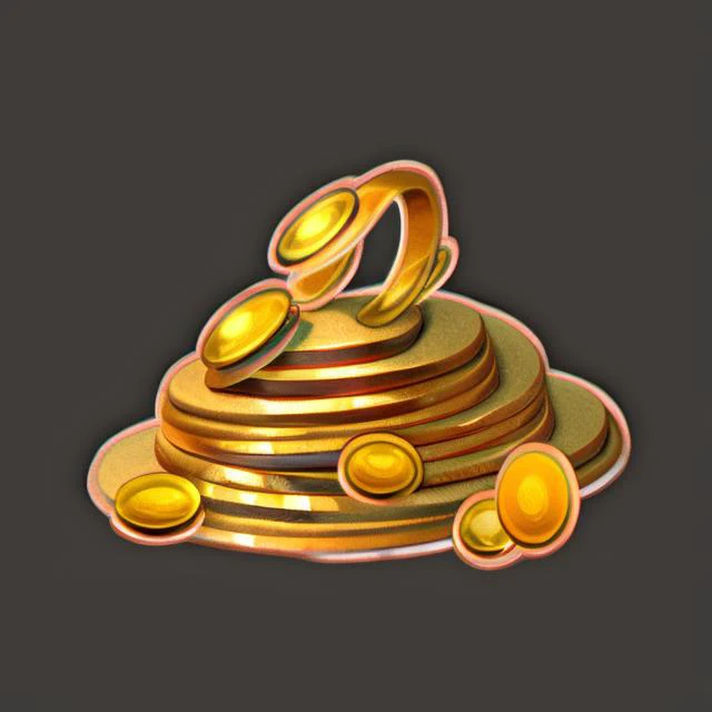 masterpiece, pile of gold, caustics, dark_background, flat illustration, vector, very detailed