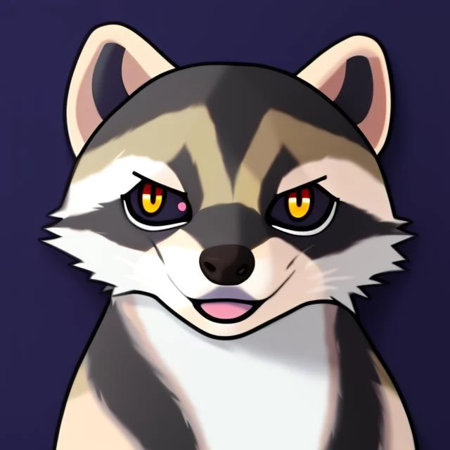masterpiece, raccoon, dark_background, very detailed, icon, centered, realistic, cinematic lighting