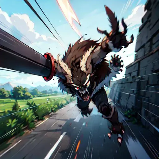 3other, 3boys fighting goblin|(minotaur:0.2):0.35, (from above:from side:0.25), (wide shot:0.2), (heavy downward thump:1.2), (falling person:1.3), (motion line effect on sword:1.6), (character in motion:1.1), ( (distant:0.2) fearsome enemy jackalope:0.6), (foreshortening:0.6), (wilderness:0.2) battlefield|craggy background:0.25, (brown:0.4), (noon:0.9), (illustrated adventurer:0.4), (grizzled ruffian:0.6), orthographic view, (drone camera:0.3), ( gnarly wicked (fantasy:0.6) beast), plunging attack, (close combat:0.3), (GoPro footage 4k:0.7), high quality video stream