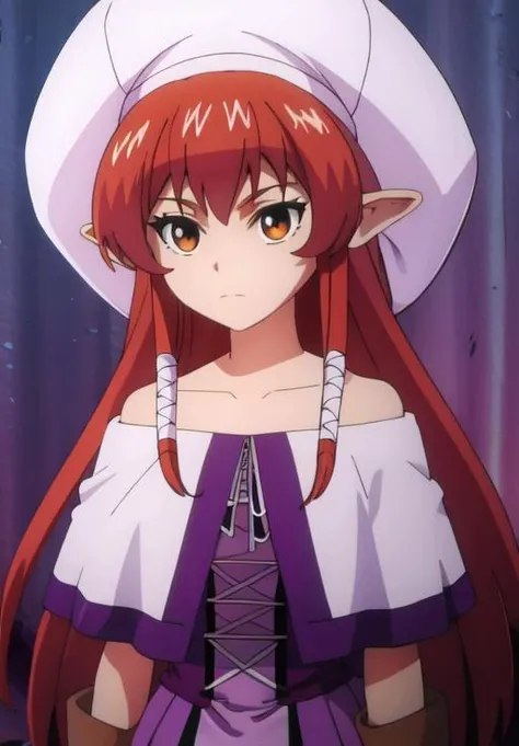 <lora:Helck:0.8>, Vermilio, 1girl, serios