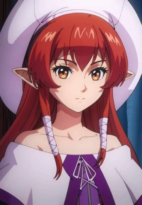 portrait, <lora:Helck:0.8>, Vermilio, 1girl, serios