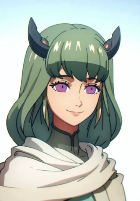 portrait, <lora:Helck:0.8>, Iris, 1girl, soft smile