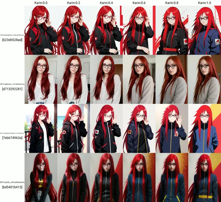 <lora:Karin:0.0> 1girl, glasses, red hair, red eyes, long hair