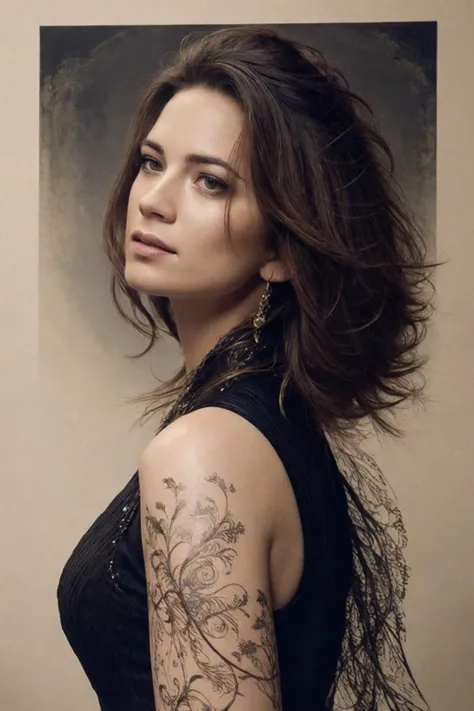 <lora:Hayley_Atwell:0.85> beautiful woman, Black ink flow, 8k resolution, photorealistic masterpiece by Aaron Horkey and Jeremy Mann, intricately detailed fluid gouache painting by Jean Baptiste, professional photography, natural lighting, volumetric lighting, maximalist, 8k resolution, concept art, intricately detailed, complex, elegant, expansive, fantastical, cover