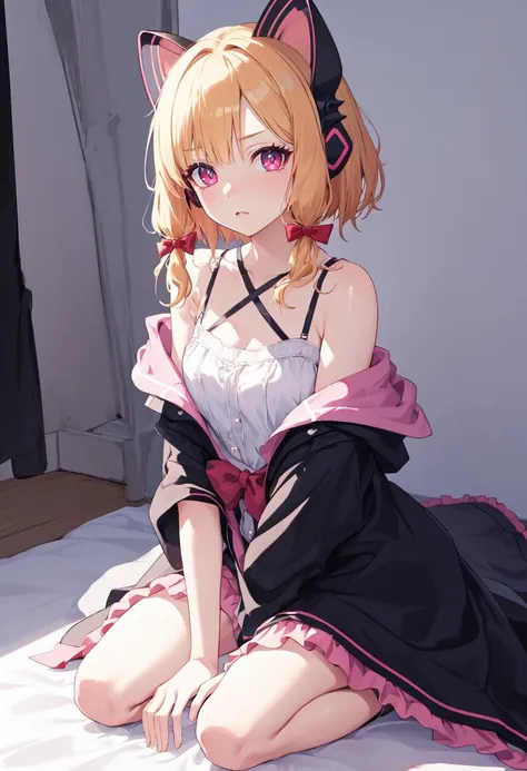 (safe:1.10), best quality, masterpiece, highres, solo, (momoi_bluearchive:1.10), kneeling, kneeling on one knee, on one knee, cowboy shot, looking at viewer, 34 <lora:momoi_bluearchive:0.80>