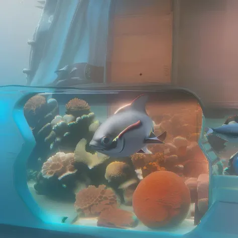 (aquatic photograph of a CarXjohnson submarine:1.3) that looks like a car and a sci-fi submarine, with fins and propellers, (underwater:1.3), (coral, sharks and fishes around it:1.2), ocean bed, (floating under the water:1.1) (with waterbed above:1.1), (in the pacific ocean:1.1), (sea quest:1.1), (nautilus:1.1) looking like (CarXjohnson:1.5), (seaquest marauder:1.1)