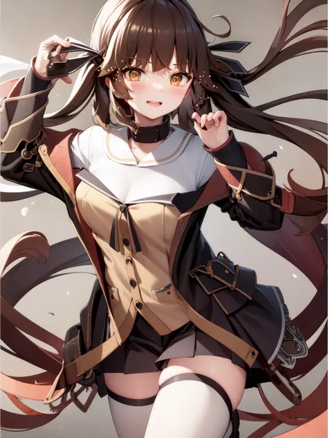 masterpiece, best quality,  <lora:mtf-000004:1>, M14, solo, standing, hand up