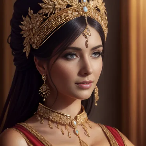 a highly detailed illustration of goddess ishtar, intricate, elegant, highly detailed, centered, digital painting, artstation, concept art, smooth, sharp focus,