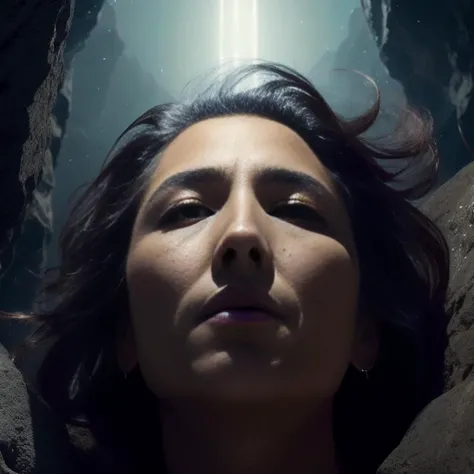 "a detailed portrait of a giant michanical face buried half way in a cliff by Greg Rutkowski, Sung Choi, Mitchell Mohrhauser, Maciej Kuciara, Johnson Ting, Maxim Verehin, Peter Konig, final fantasy, Marco lense , 8k photorealistic, cinematic lighting, HD, high details, atmospheric , trending on artstation"