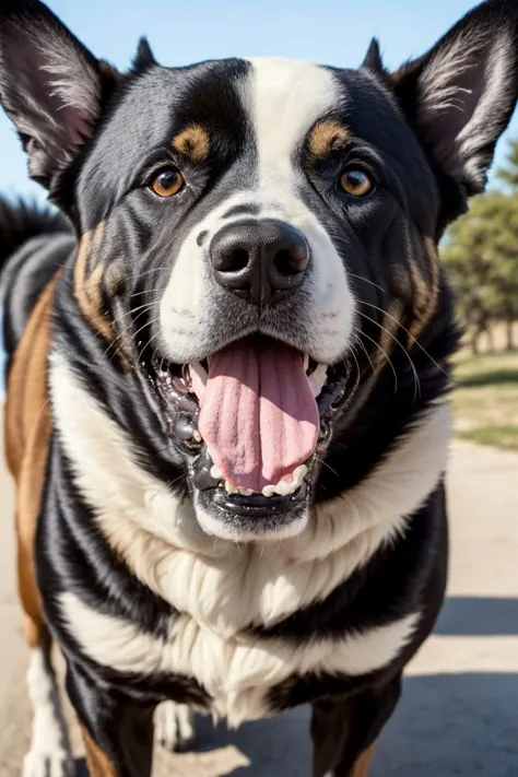 high quality photograph of a rabid dog with rabies, emoji faces are rabies foam, trending on artstation