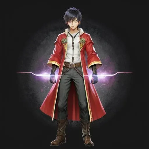 (jrpg art),(full body:1.3),(MALE character),(1boy),(hime cut),parted bangs,sorcerer