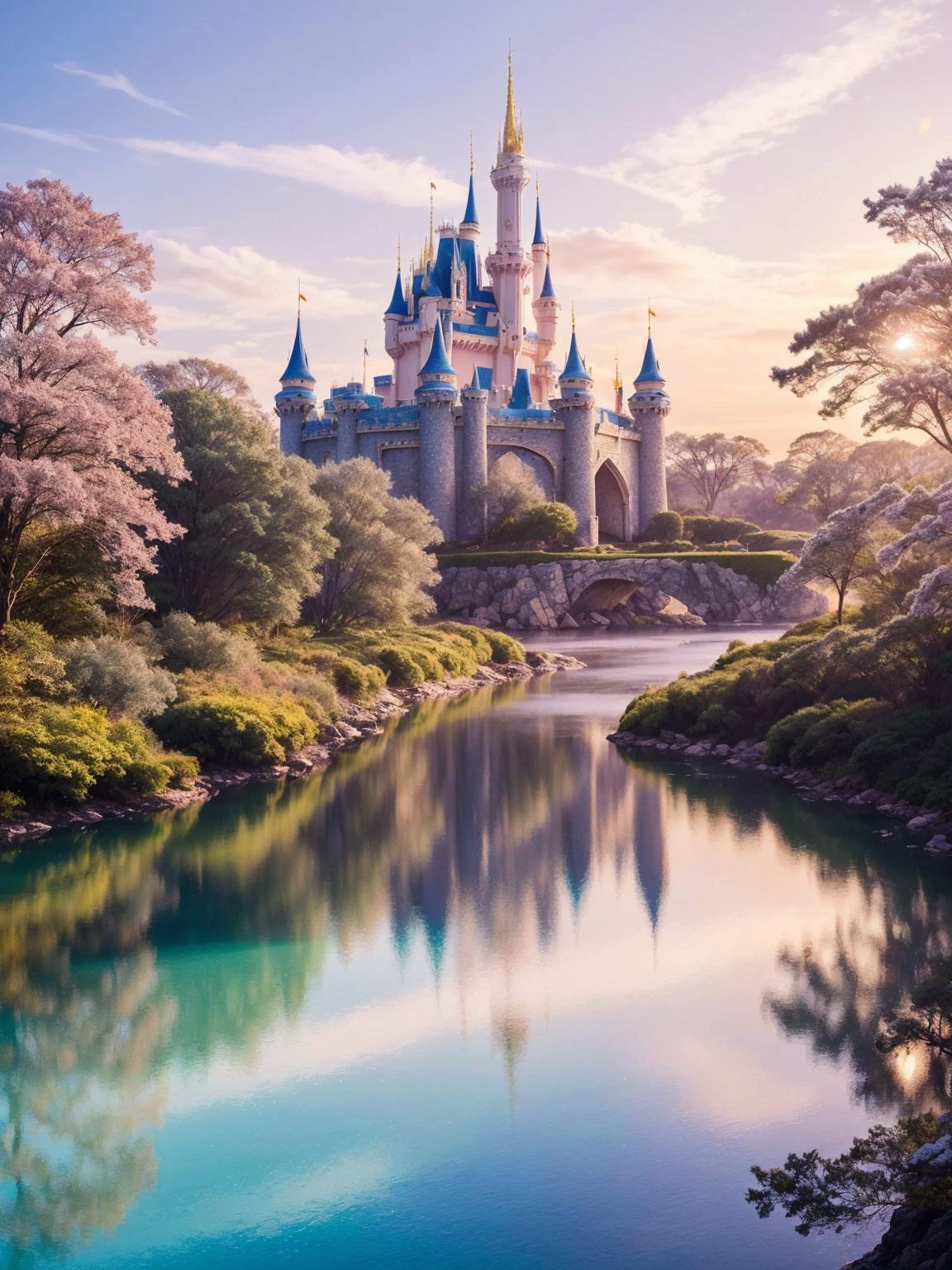 (fluorescent colors)1.4, (translucent)1.4,(retro filters)1.4, (fantasy)1.4, candy world Disney land ethereal soft fluffy soft landscape forest snowavatar Pastel pink sky green blue sparkle ethereal light pastel whimsical light rainbow stars diamonds sparkle gemstone background hyper realistic Ultra quality cinematic lighting immense detail Full hd painting Well lit <lora:Elixir:1>