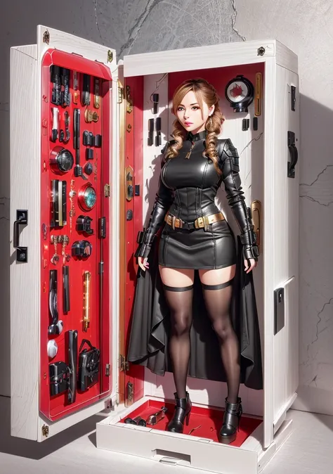 premium playset toy box, (masterpiece, best quality, ultra detailed, absurdres), (diorama:1.2), action figure box, 
  (inboxDollPlaySetQuiron style), the superheoine  black widow,  (plastic toy playset pack),  inside gift box,
  <lora:quiron_inboxDollPlaySet_v1_lora:0.87>