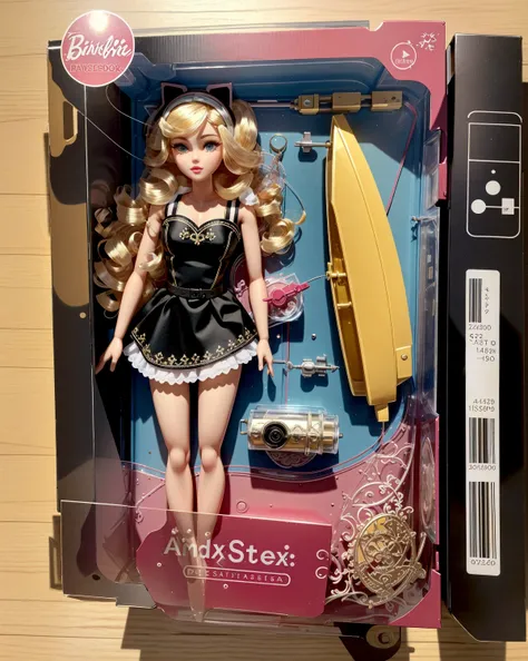 toy, doll, character print, (best quality:1.15), (masterpiece:1.15), (detailed:1.15), (realistic:1.2), (intricate:1.4), simple background, cover page, card, in a gift box,
no humans, inboxDollPlaySetQuiron style, abs, (Solution \(Overlord\):1.2), gift box, playset, in a box, full body, toy playset pack, in a gift box, premium playset toy box, <lora:quiron_inboxDollPlaySet_v2_lora:0.87>