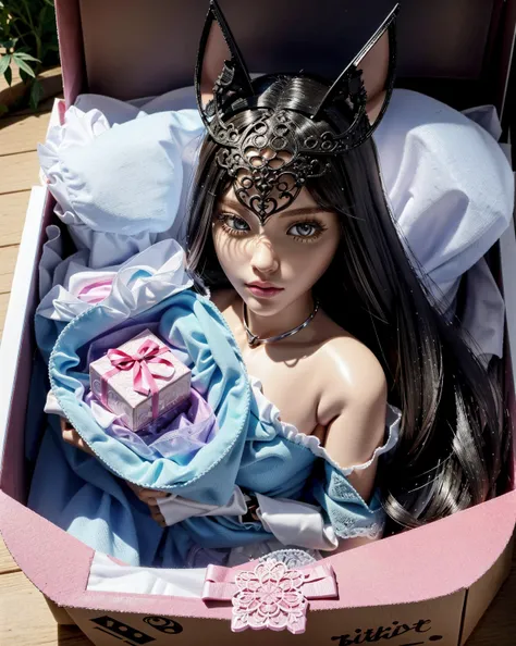 toy, doll, character print, (best quality:1.15), (masterpiece:1.15), (detailed:1.15), (realistic:1.2), (intricate:1.4), simple background, cover page, card, in a gift box,
no humans, (inboxDollPlaySetQuiron style), (the batgirl:1.1), playset, in a box, toy playset pack, in a gift box, premium playset toy box, <lora:quiron_inboxDollPlaySet_v2_lora:0.77>