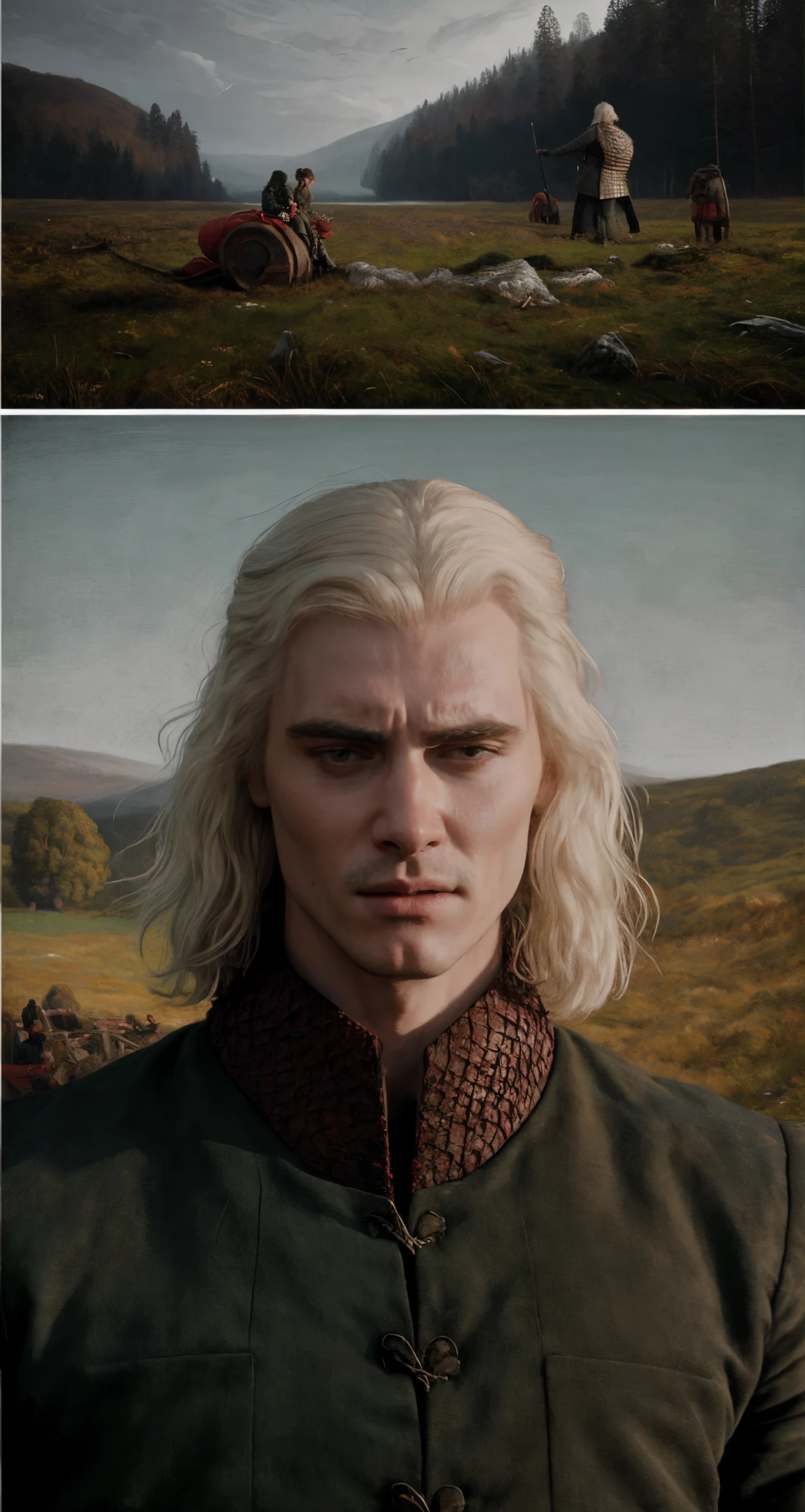 solo, lumberjack, realistic, real life, looking at viewer, facing viewer,
viserys targaryen , middle shot,
professional, high quality, amazing, Impasto painting, Edward Burne-Jones, Simon Stalenhag,
masterpiece, highres, 4k, detailed background, incredibly detailed, (stone:0.8)