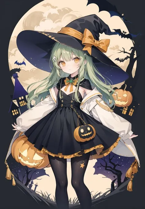 1girl, solo, hat, food, witch hat, long hair, lollipop, blonde hair, candy, dress, bow, pink bow, striped, simple background, white background, full body, green eyes, sleeves past wrists, star (symbol), shoes, purple dress, looking at viewer, long sleeves, holding, frills, frilled dress, hair bow, standing, sleeves past fingers, earrings, smile, bangs, very long hair, holding food, jewelry, purple headwear, holding candy, witch<lora:morning_glory:1>