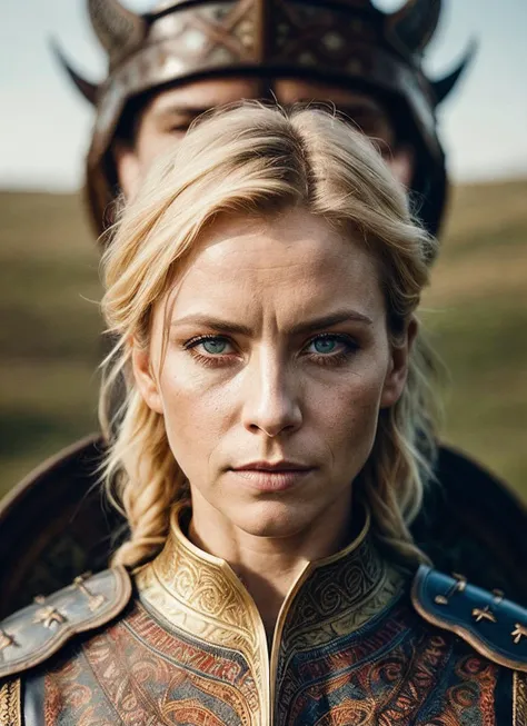 A stunning intricate full color portrait of (sks woman:1) as (viking warrior), (barbarian), epic character composition, by ilya kuvshinov, alessio albi, nina masic, sharp focus, natural lighting, subsurface scattering, f2, 35mm, film grain, <lora:lora_anita_v4_from_v4_160:1>