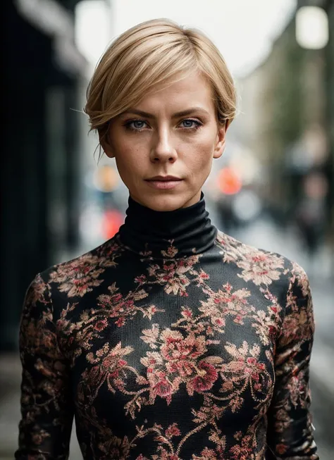 A stunning intricate full color portrait of (sks woman:1), wearing a black turtleneck, epic character composition, by ilya kuvshinov, alessio albi, nina masic, sharp focus, natural lighting, subsurface scattering, f2, 35mm, film grain, <lora:lora_anita_v4_from_v4_160:1>