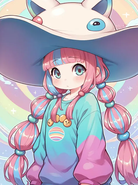 score_9, score_8_up, score_7_up, source_anime, solo, 1girl, , , , , glowwave, multicolored hair, low twintails, kionant, <lora:kionant_PDXL-000002:1>