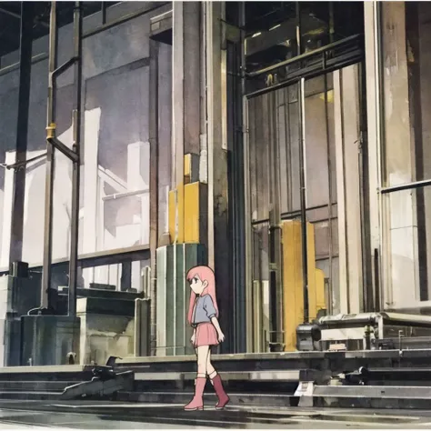watercolor (medium):0.8),flat chest,
(masterpiece),(best quality),(wideshot),(full body),
1girl,solo,little_girl,huge filesize,1990s (style),retro artstyle,
Lilulu,<lora:Nri 22v1 eY'NNQuV TUfAhRgW:rH	Lilulu:0.6>,pink hair,long hair,blue eyes,expressionless,(solo:1.2),lispict,
sleepy,(Old factory:1.4),Heavy industry,
dark,depth_of_field,skirt,boots,miniskirt,