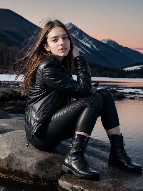 RAW photo, tv_Kira_Quinlan_MXAI, magazine ready pose, flirting with the camera,
BREAK
, sad expression, wearing a winter coat, wearing winter pants, wearing winter boots, sitting on a rock by a frozen mountain lake, midnight, moonlight, shot from the side, PA7_Portrait-FL
BREAK
 <lora:add_detail:0.5>, (((Ultra-HD-details, Ultra-HD-detailed, Ultra-HD-realistic, Ultra-HD-photo-same-realistic-quality-details))), 8k uhd, dslr, soft lighting, high quality, film grain, Fujifilm XT3
