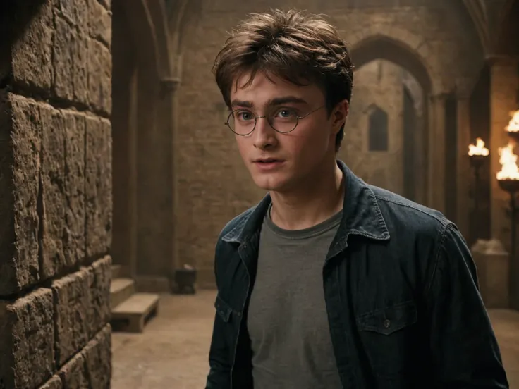 cinematic film still, scene from the Harry Potter , solo, Harry Potter <lora:harry_potter_v1:1>