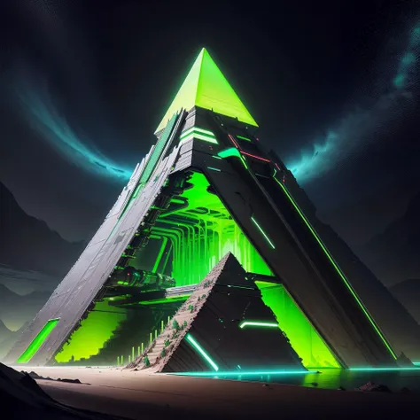 <lora:EnergyDrinkTech-20:0.8>,edrinktech, energy drink, florescent  fluid, scifi,
pyramid \(structure\), desert,